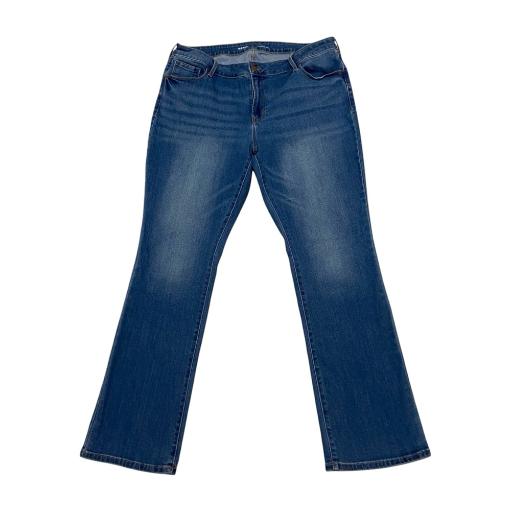 Old Navy Kicker Boot Cut Mid Rise Jeans Blue